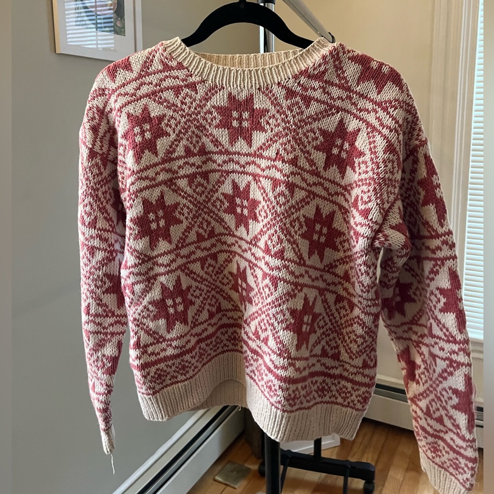 L.L. Bean Vintage Snowflake Sweater